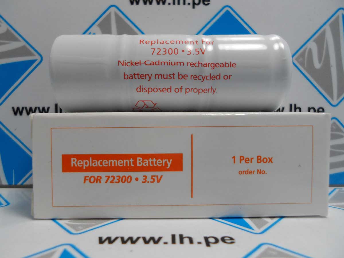 72300       3.5 V Nickel-Cadmium Rechargeable Battery (Orange lettering) for power handles (71000-A, 71000-C, 23300)